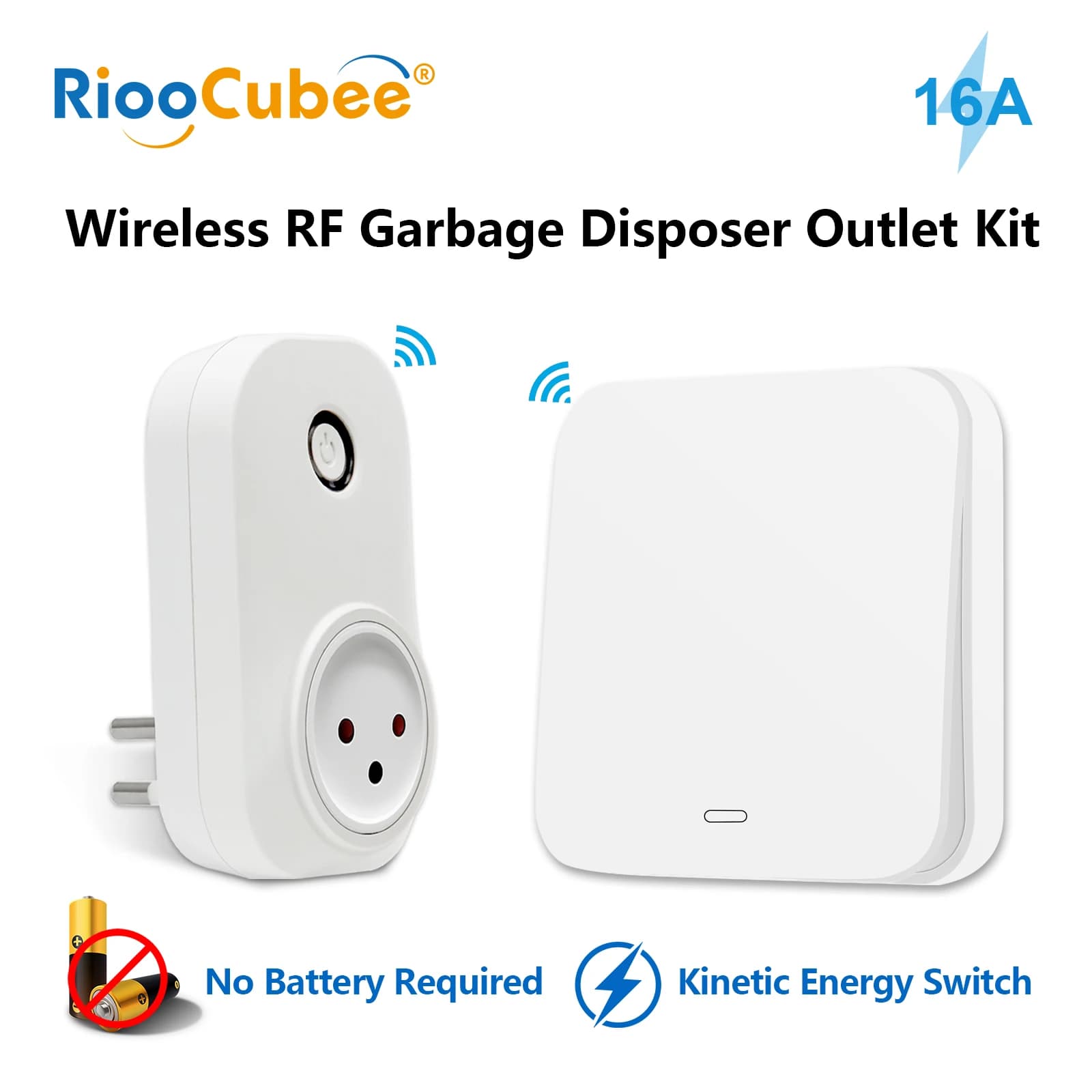 Prise de courant RiooCubee IL avec interrupteur cinétique étanche pour broyeurs de déchets alimentai
