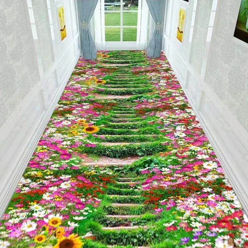 Tapis long antidérapant pour couloir, tapis de sol pour allée de maison, décoration de salon, tapis