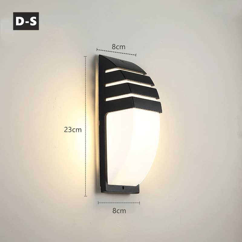 Applique murale LED en aluminium étanche conforme à la norme IP65, luminaire décoratif d'extérieur,