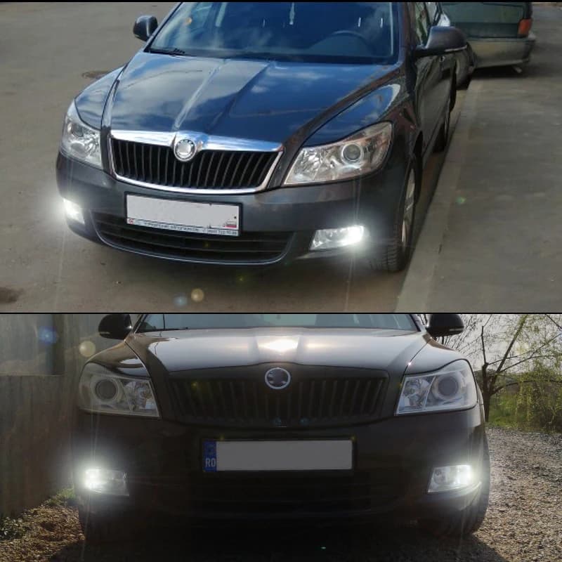 Feux de jour DRL pour Skoda Superb Octavia 2 FL 1156 2011 2012, ampoule LED 12V 2013 Canbus OBC S25