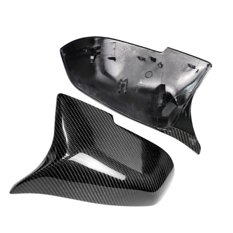 Couvercle de rétroviseur latéral de voiture noir, aspect Fiber de carbone, pour BMW série 5 6 7 F10