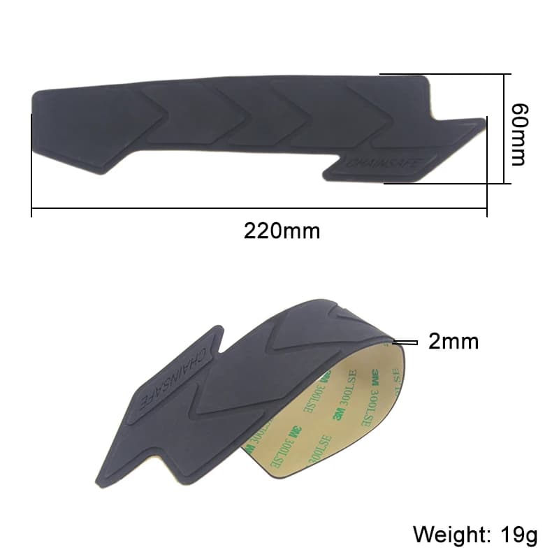 Autocollant anti-rayures en silicone pour cadre de vélo de route et VTT, protection du tube alertes