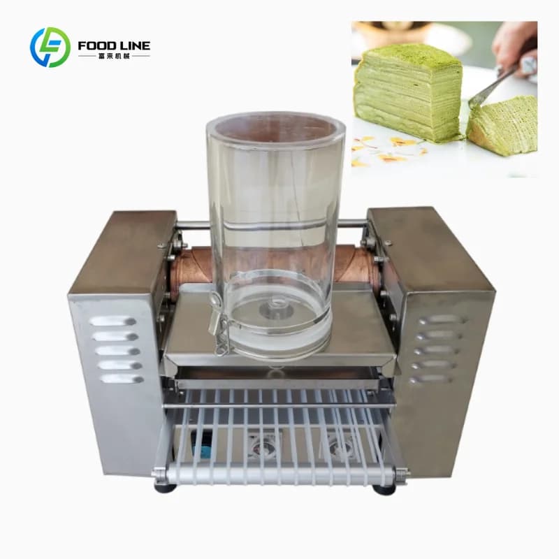 Machine à crêpes et pancakes professionnelle sur mesure / Machine à faire des peaux de gâteaux mille
