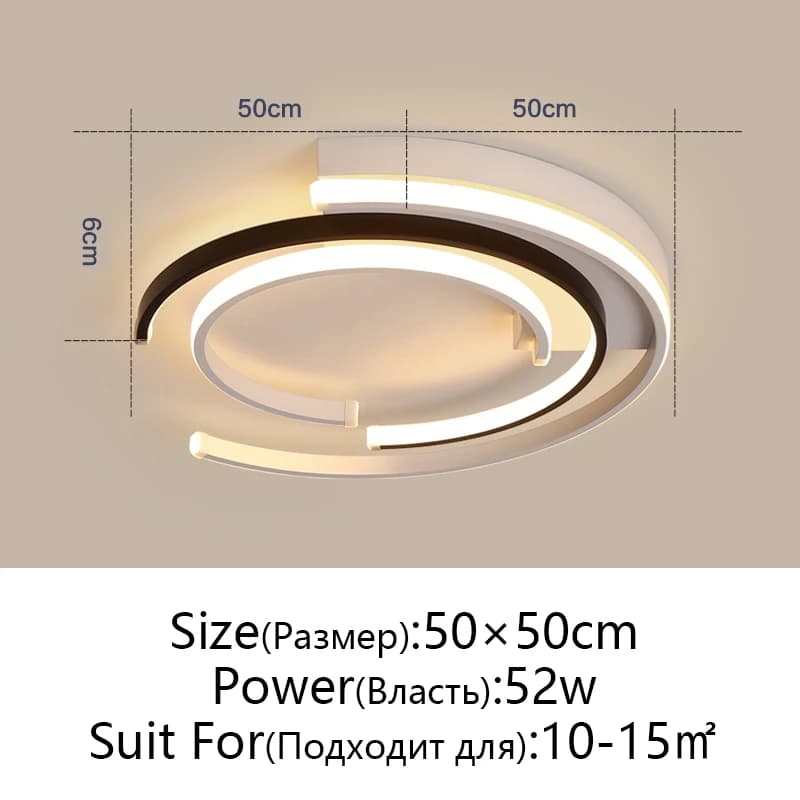 Plafonnier LED d'intérieur moderne pour allée, luminaire de couloir, salon, chambre à coucher, salle