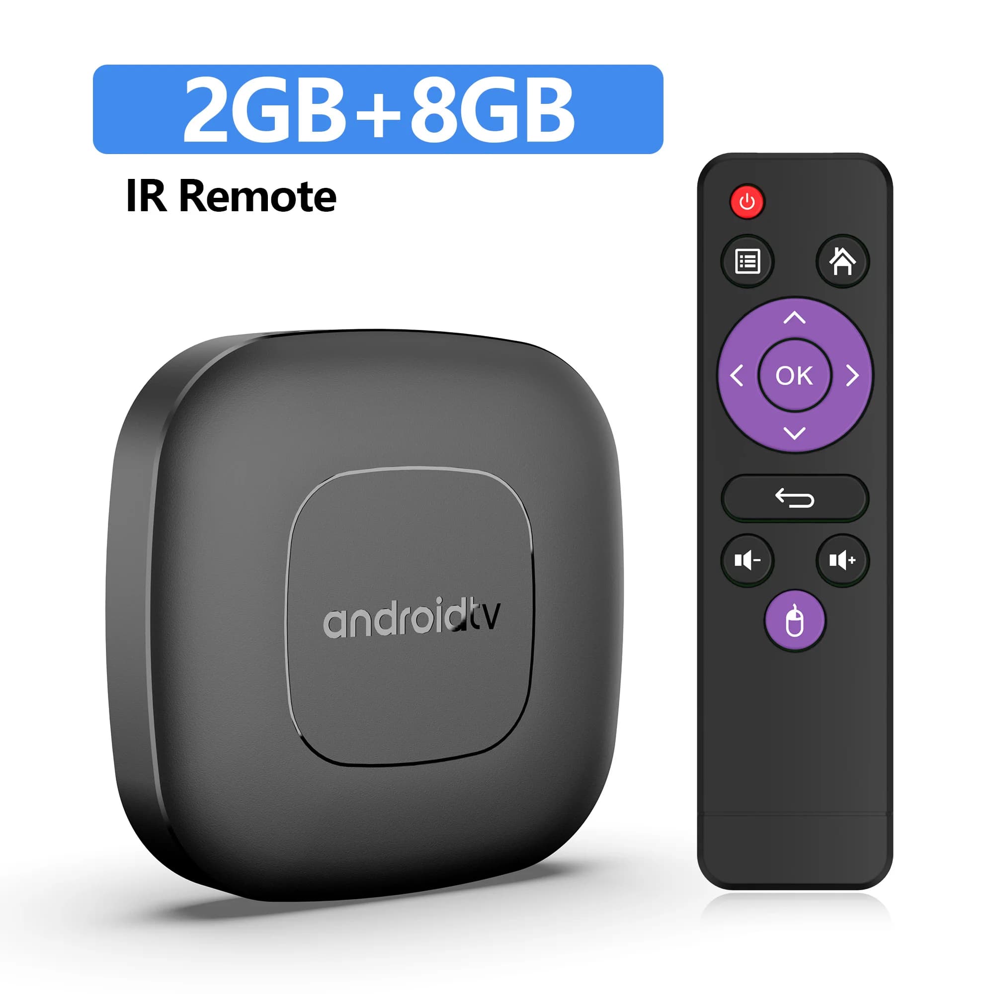 Boîtier multimédia domestique MORTAL T1 avec puce RK3518, double système Android 14, décodage 4K, Bl