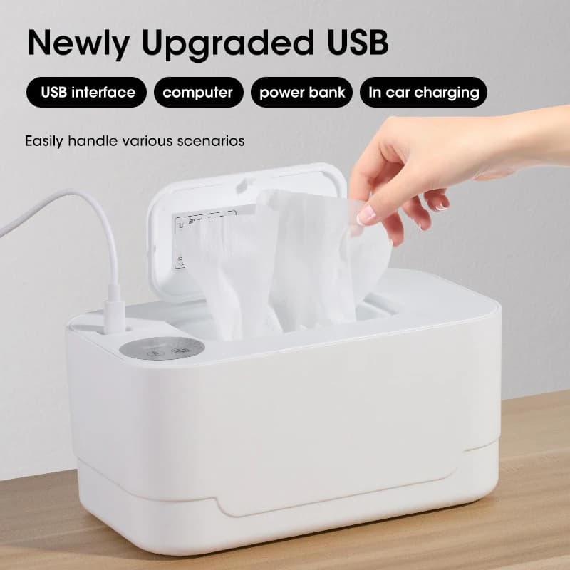 Chauffe-lingettes humides pour bébé, Machine chauffante, lingettes chauffantes, serviette en coton U