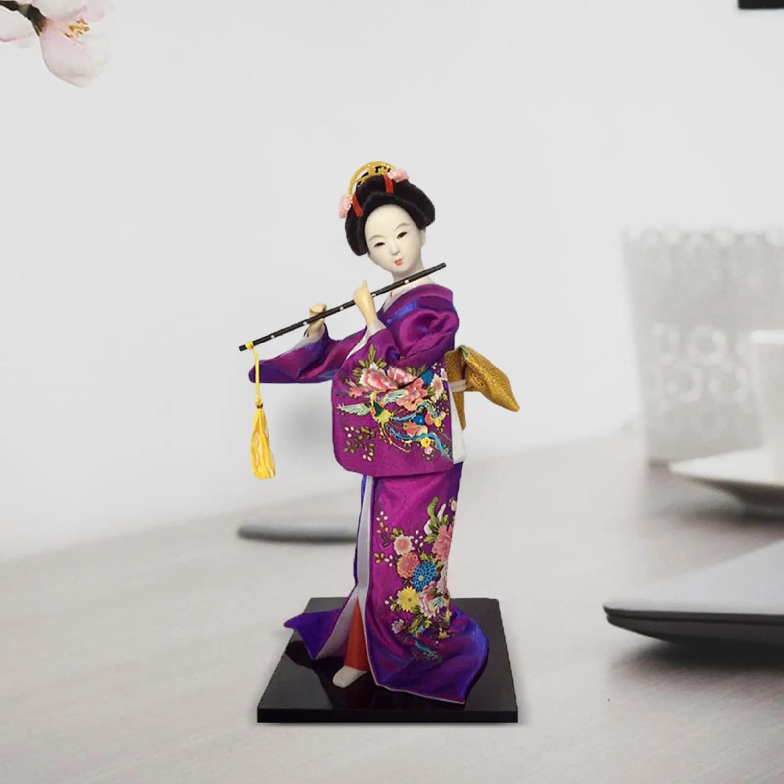 Poupée Geisha Kimono japonaise 30cm, Statue asiatique, poupée Kabuki pour la maison, chambre à couch