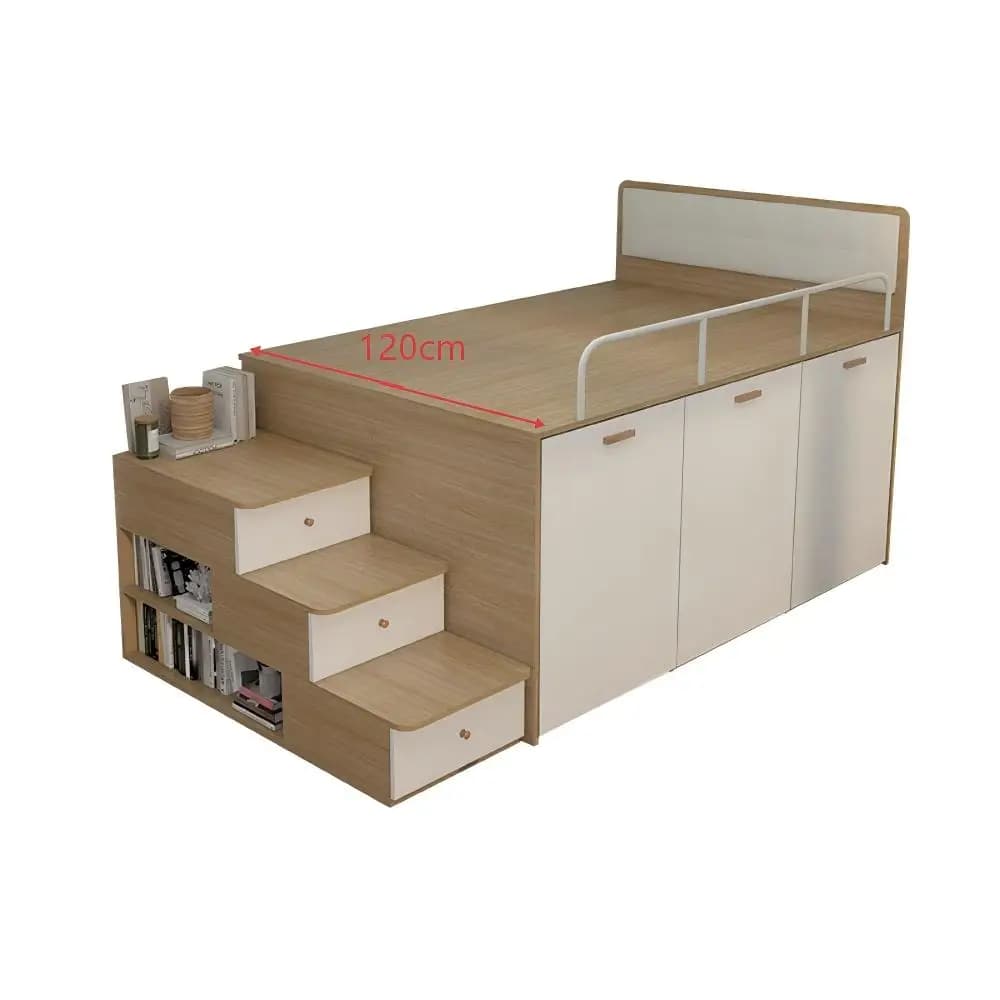 Cadre de lit extensible en pin épais personnalisé, construction en MDF, gain de place, durable, mont