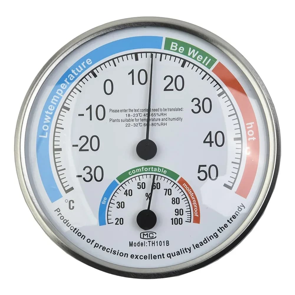 Thermomètre hygromètre Thermo analogique humidité contrôle du climat intérieur bureau à domicile ext