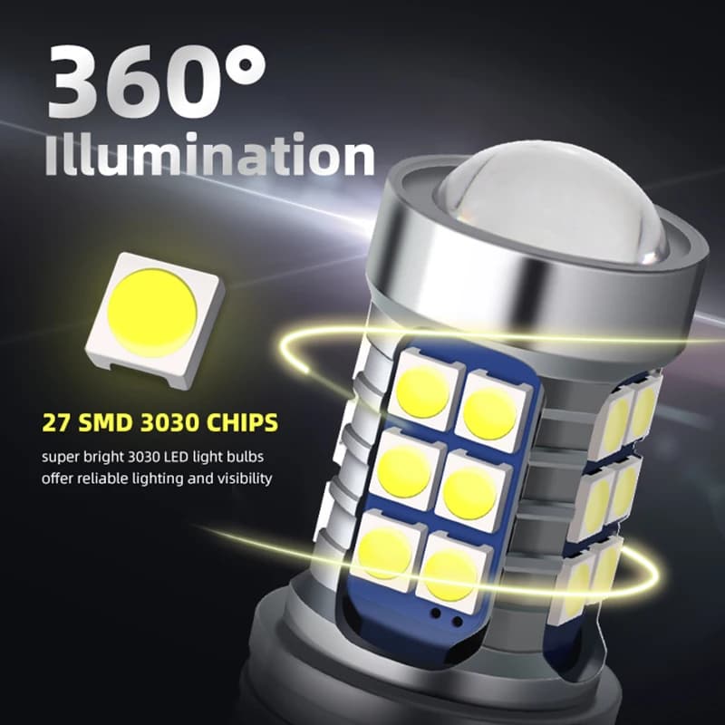 Ampoule Led HP24W, 2 pièces, sans erreur, feux de jour DRL, feux de stationnement pour PEUGEOT 3008
