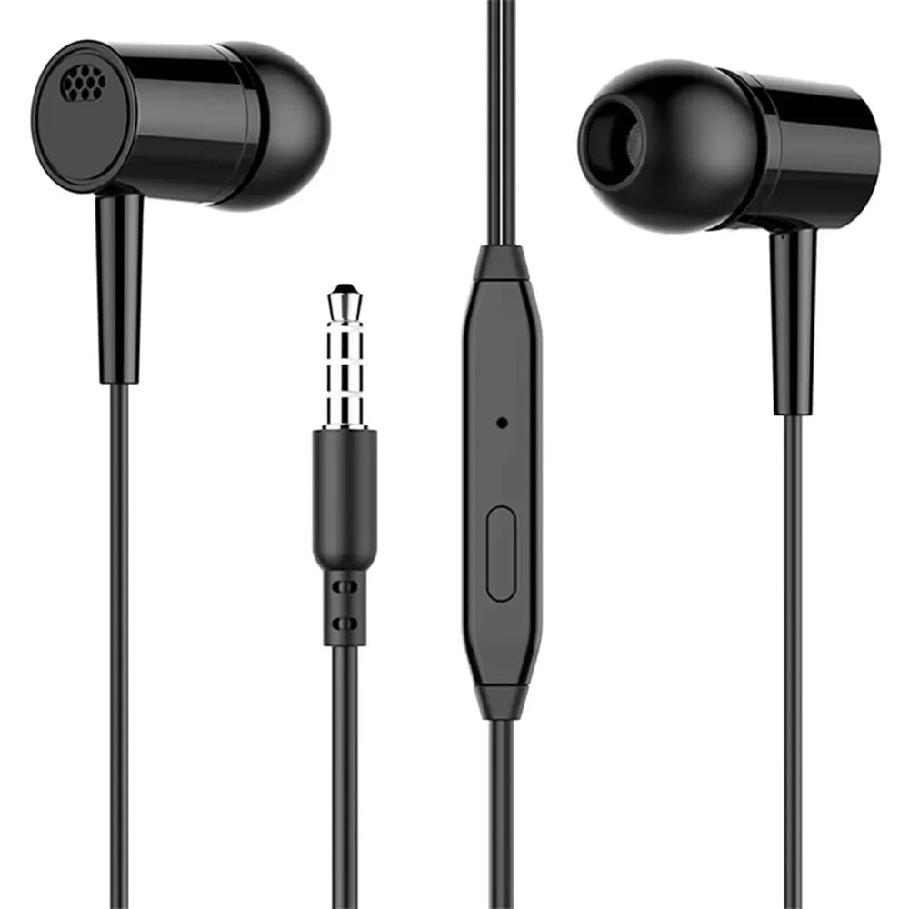 Écouteurs Intra-Auriculaires Filaires avec Micro, Oreillettes de 3.5mm, Hifi, Basses, pour Ordinateu
