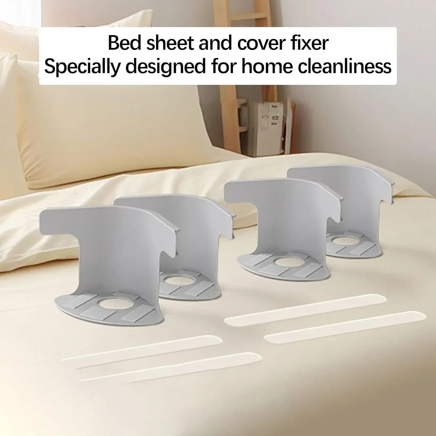 Sangles de pinces pour drap d'angle de lit, 8/4 pièces, Clips de serrage pour drap de lit robustes,