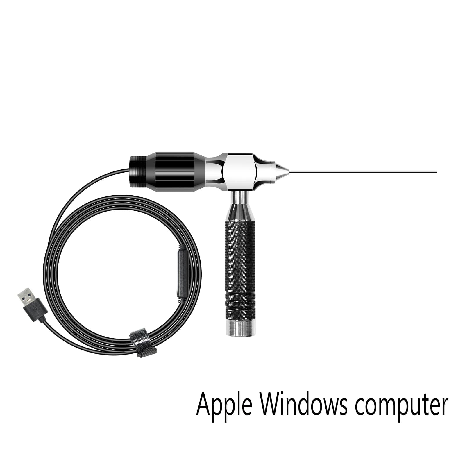 Caméra d'oreille endoscopique 3 mm, otoscope EnT 720P HD WiFi avec 4 LED pour enfants et adultes, co