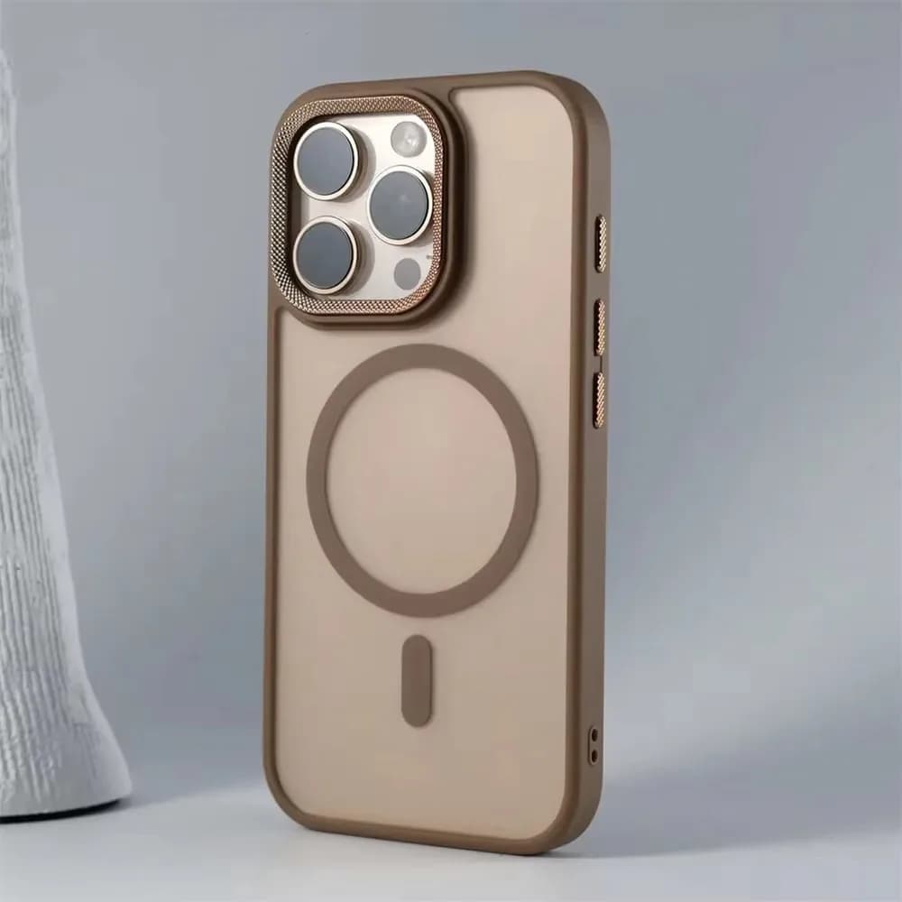 Étui de Protection d'appareil photo en spirale de luxe pour iPhone 15 16 Pro Max 16 étuis Magsafe po