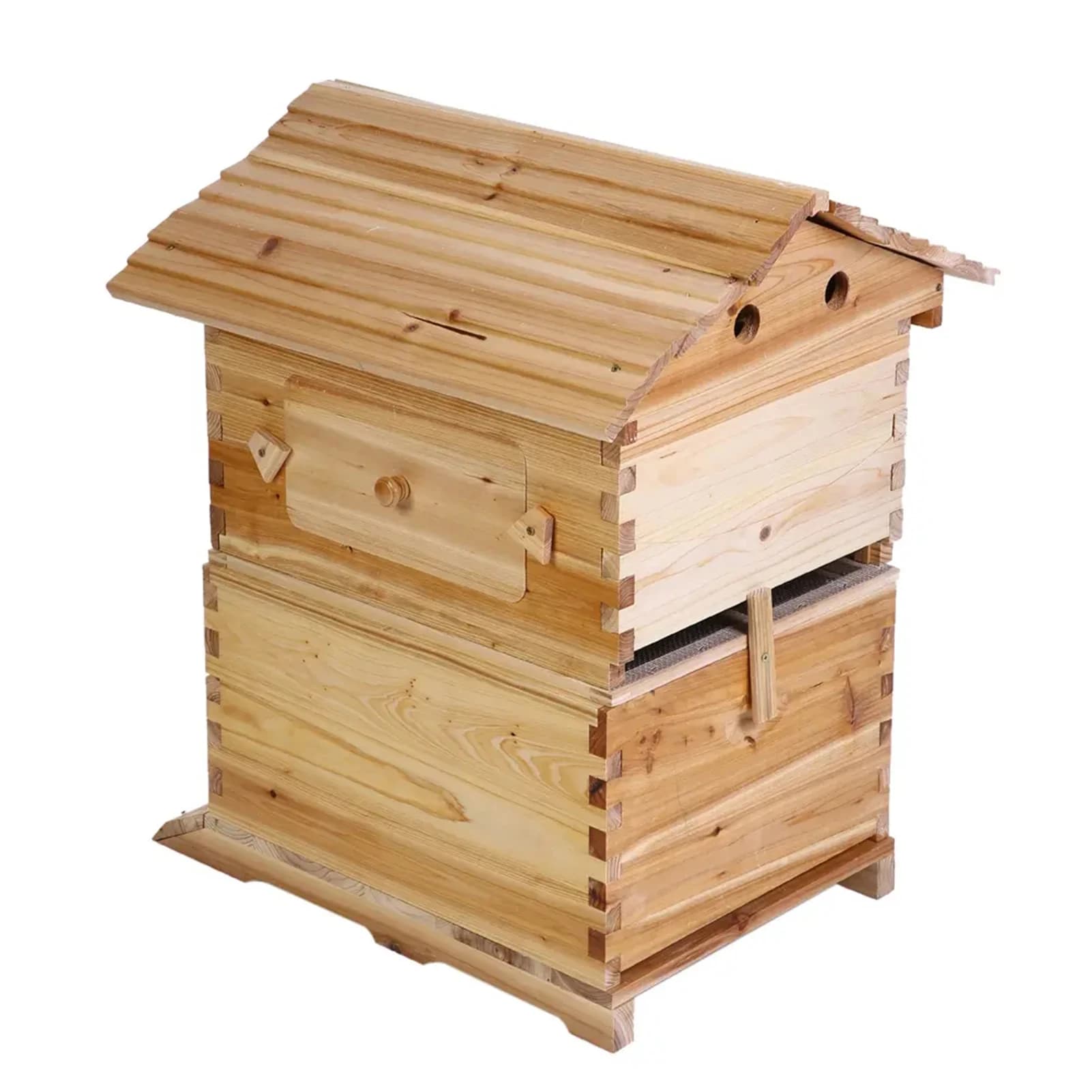 Ruche automatique en bois avec 7 nids d'abeilles, boîte en bois, équipement d'apiculture, outil d'ap