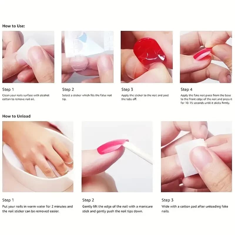 24 pièces faux ongles carrés courts mats, conception de coeur coloré couverture complète presse sur