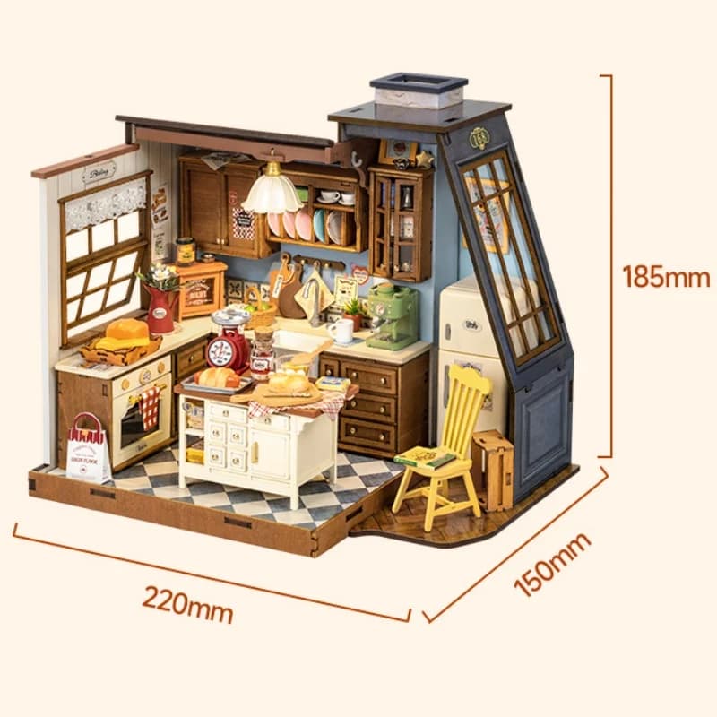 Kit de maison de poupée miniature Rolife DIY, cuisine, artisanat, loisirs créatifs, cadeau incroyabl