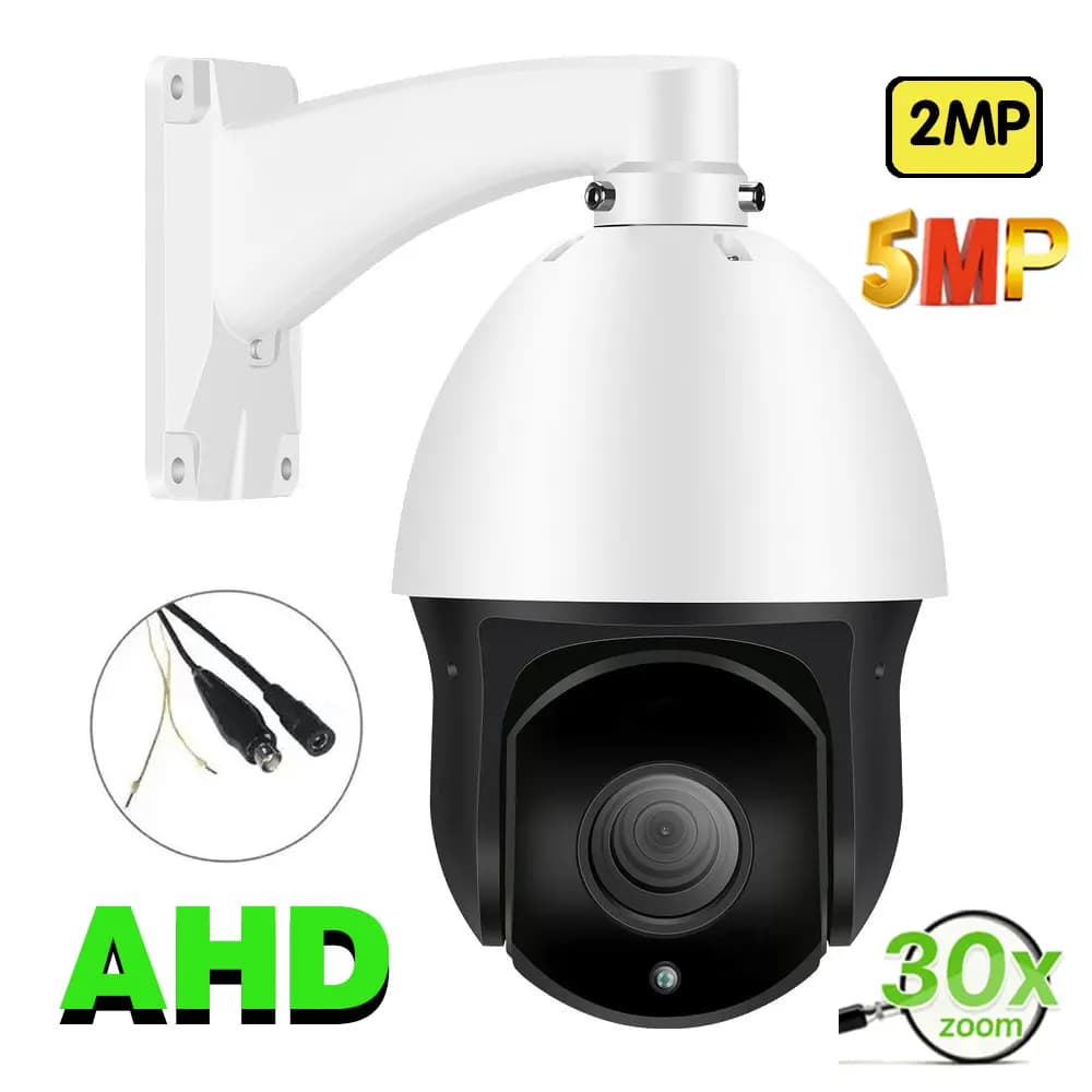 5MP CCTV AHD PTZ sécurité vitesse dôme PTZ caméra 30X zoom optique contrôle analogique mise au point