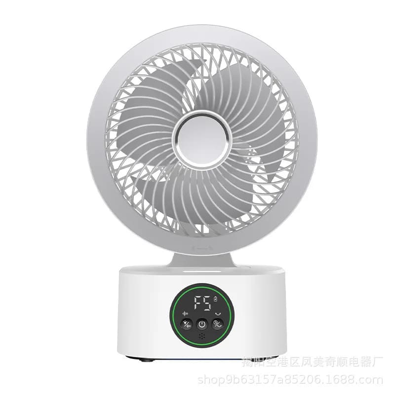 Ventilateur mural portable avec télécommande, commande vocale intelligente, rechargeable USB, ventil