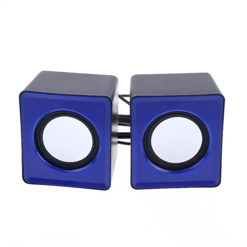 Haut-parleurs USB pour ordinateur avec microphone intégré - Système audio stéréo LED pour PC de bure