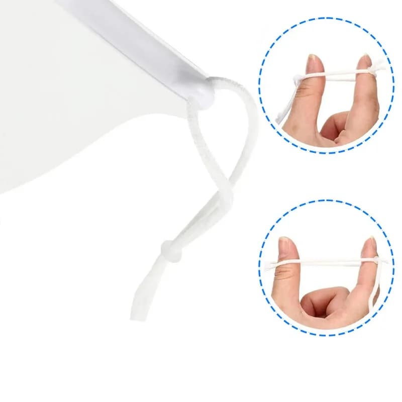 Masque transparent de protection sanitaire contre la poussière, protection qualifiée ale ouverte en