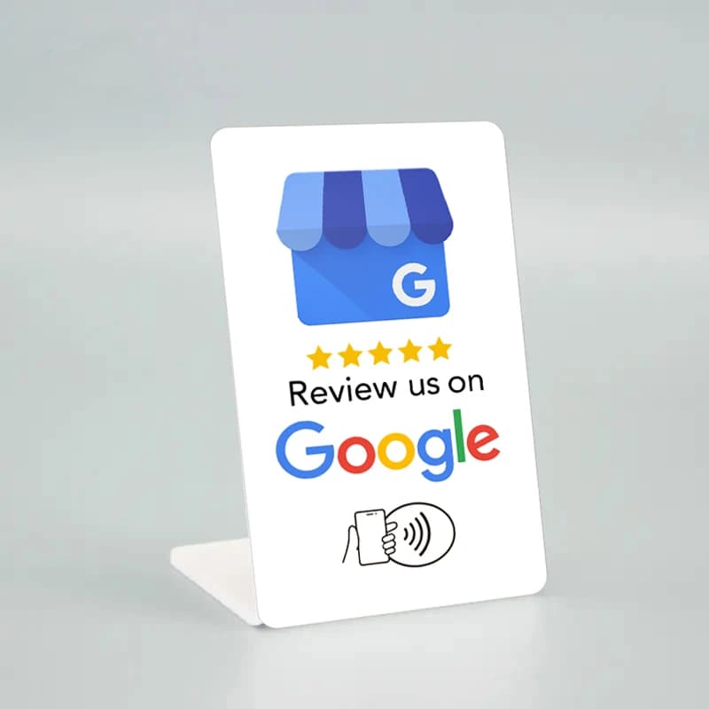 Présentoir NFC sur pied Instagram pour Google Review Facebook Whatsapp Social Mediea APP