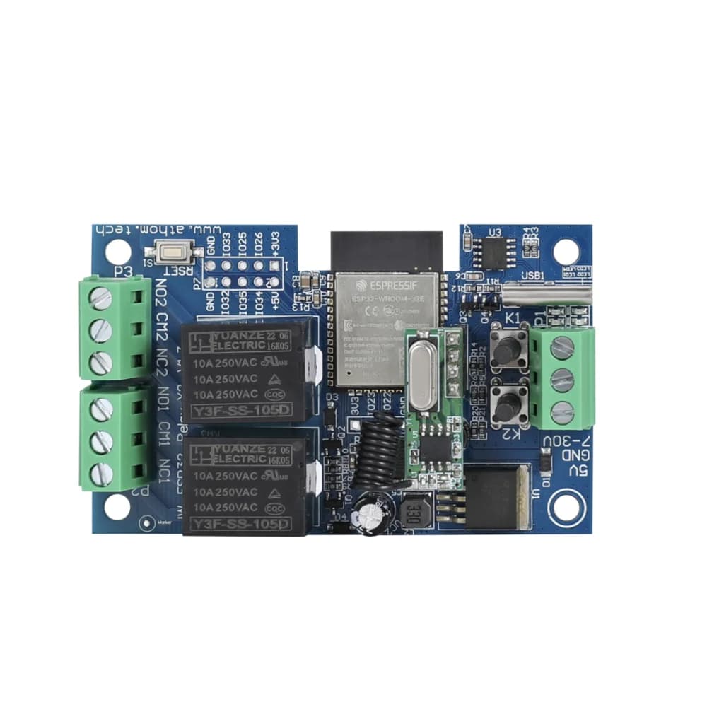 Module de relais IoTorero 2CH fabriqué pour ESPHome Inching Self Lock fonctionne avec l'assistant do