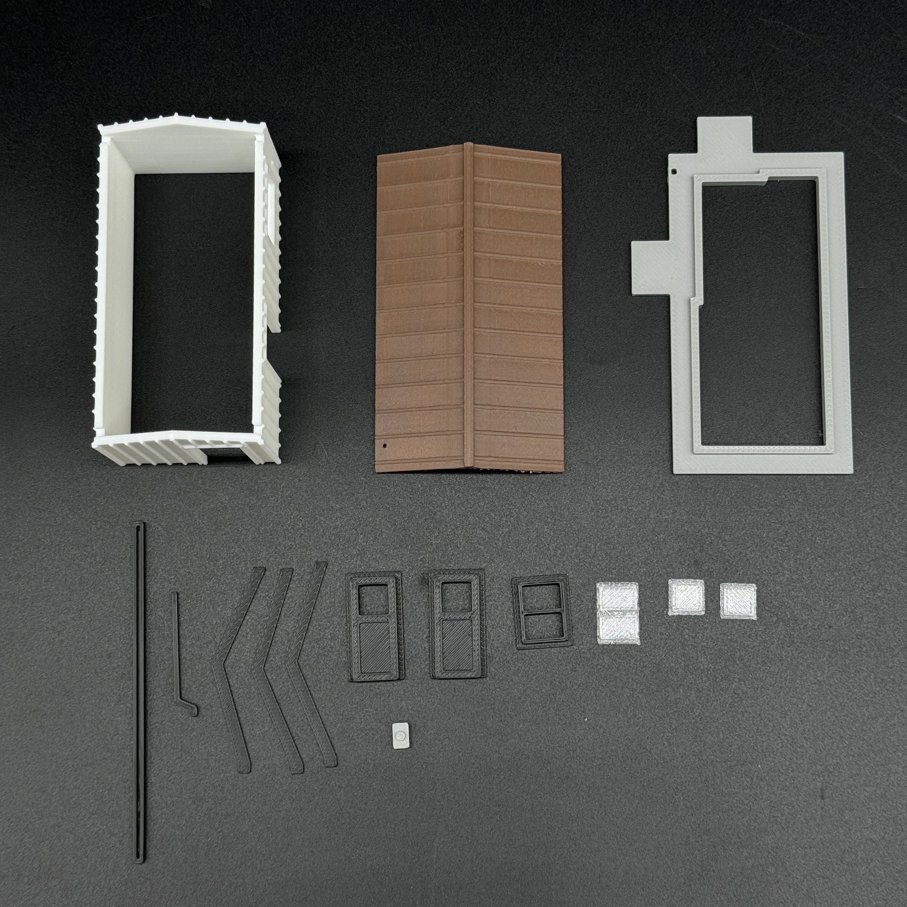 Nouveauté 1/87 HO échelle garde Shack Diorama maison exquise modèle Miniature bricolage en plastique