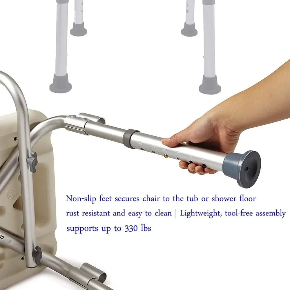Pieds de remplacement pour siège de bain, chaise de douche, coussinet de pieds en caoutchouc de pent