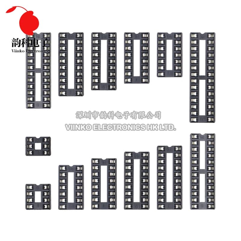 Prises de connecteur DIP IC, broches DIP6, DIP8, DIP14, DIP16, DIP18, DIP20, DIP28, DIP40, 6 broches