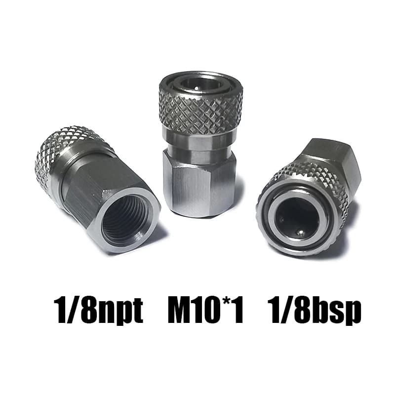 Adaptateur mâle femelle à déconnexion rapide HPA Air, mamelon de remplissage de 8mm, haute pression