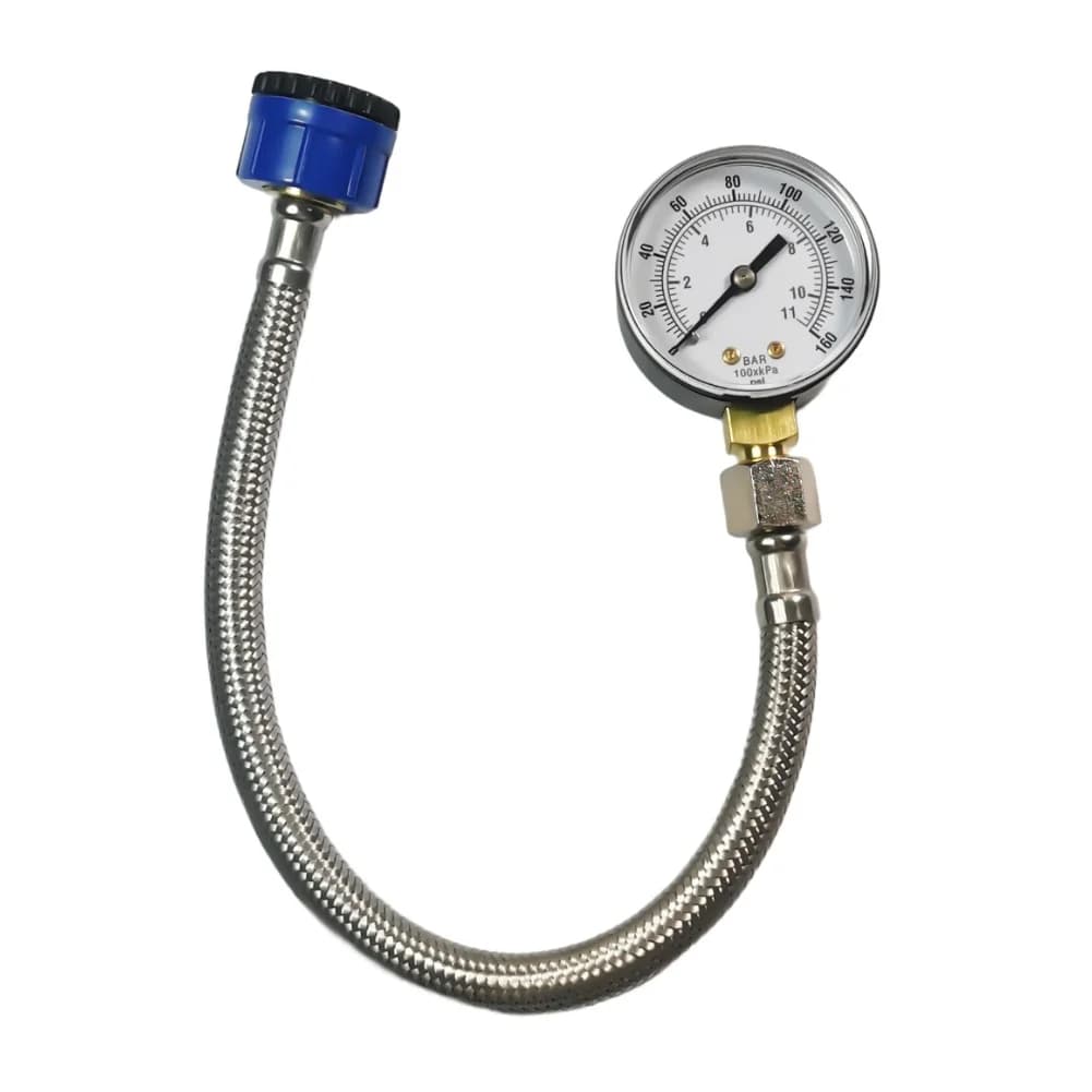 Kit de test de pression de l'eau du robinet - Compteur d'eau, robinet, chauffe-eau, tuyauterie 0-11
