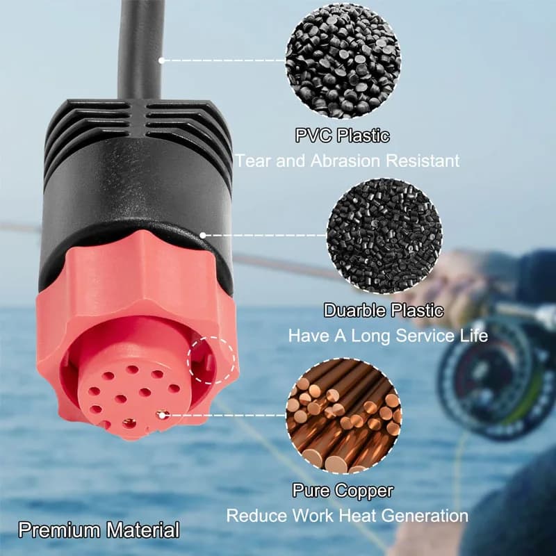 Remplacement du câble d'alimentation HDS/Elite/crochet 000-14041-001,3 pieds, alimentation à 2 fils