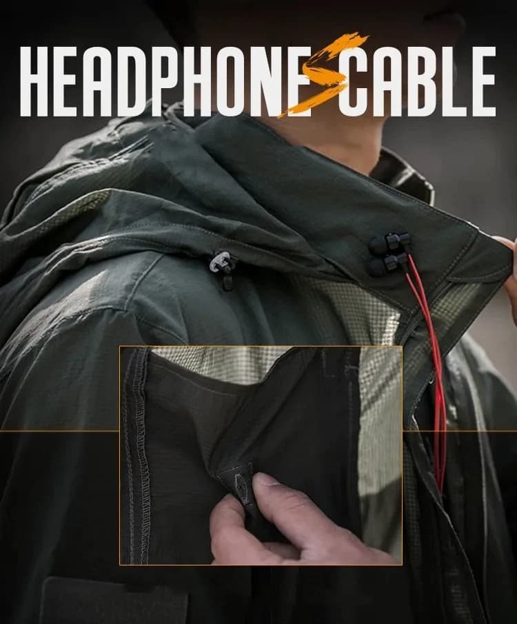 Veste imperméable respirante à séchage rapide pour hommes, veste tactique légère d'été, coupe-vent,