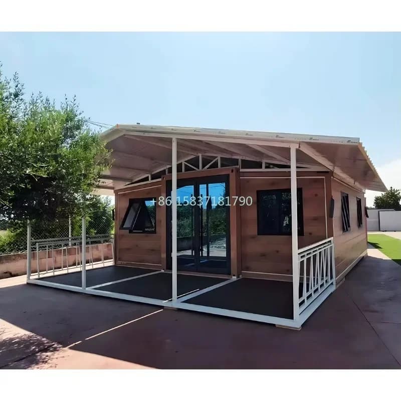 Maison conteneur d'usine pour les vacances, 20ft 40ft, extensible et pliable, 3 chambres, Tiny House