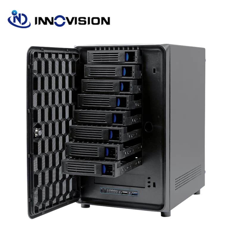 Nouveau châssis NAS 8 baies, boîtier de serveur de stockage 8 disques durs avec backplane 6G Mini SA