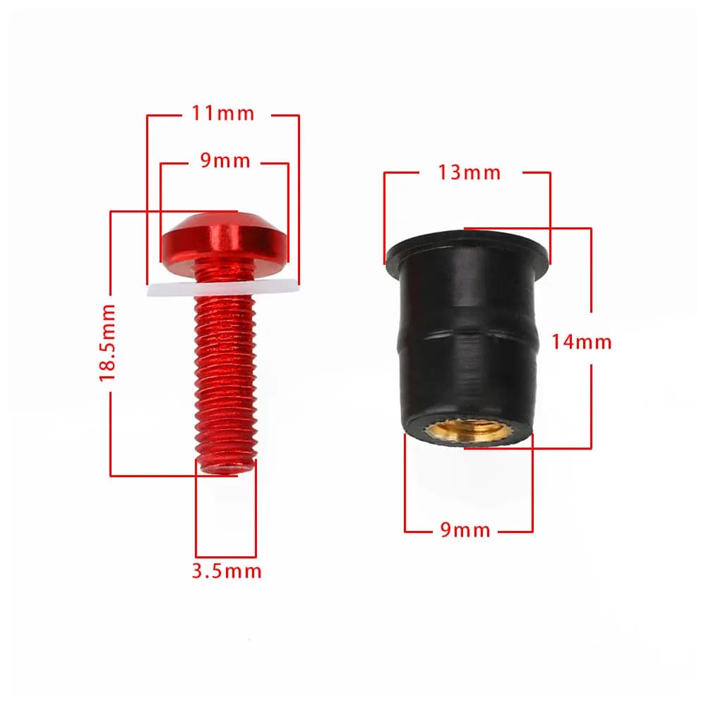 Boulon de carénage de pare-brise de moto, écrous à vis pour HONDA Africa Twin CRF1100L CRF1000L CRF