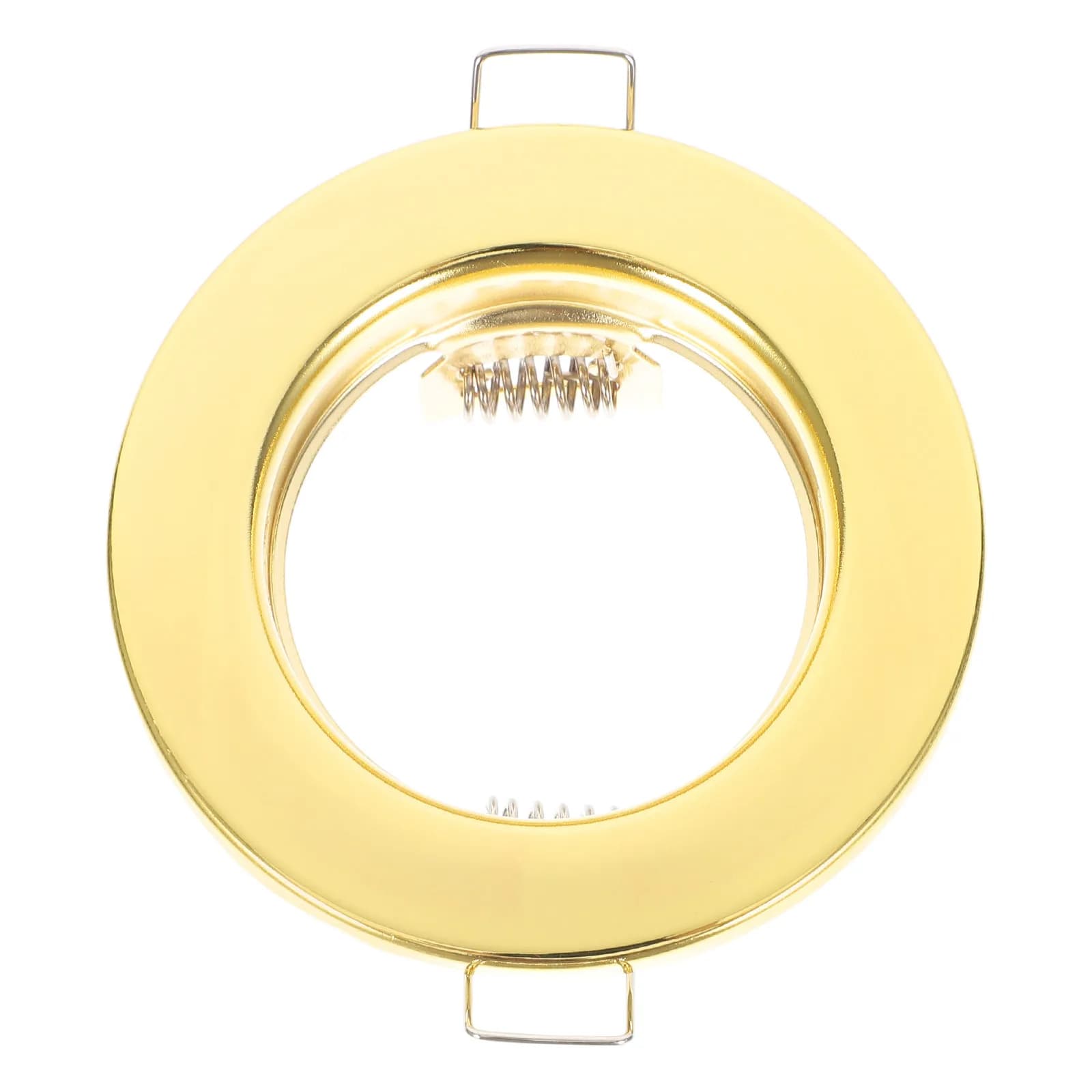 Mini spot LED encastré avec cache en métal et clips à ressort pour installation au plafond