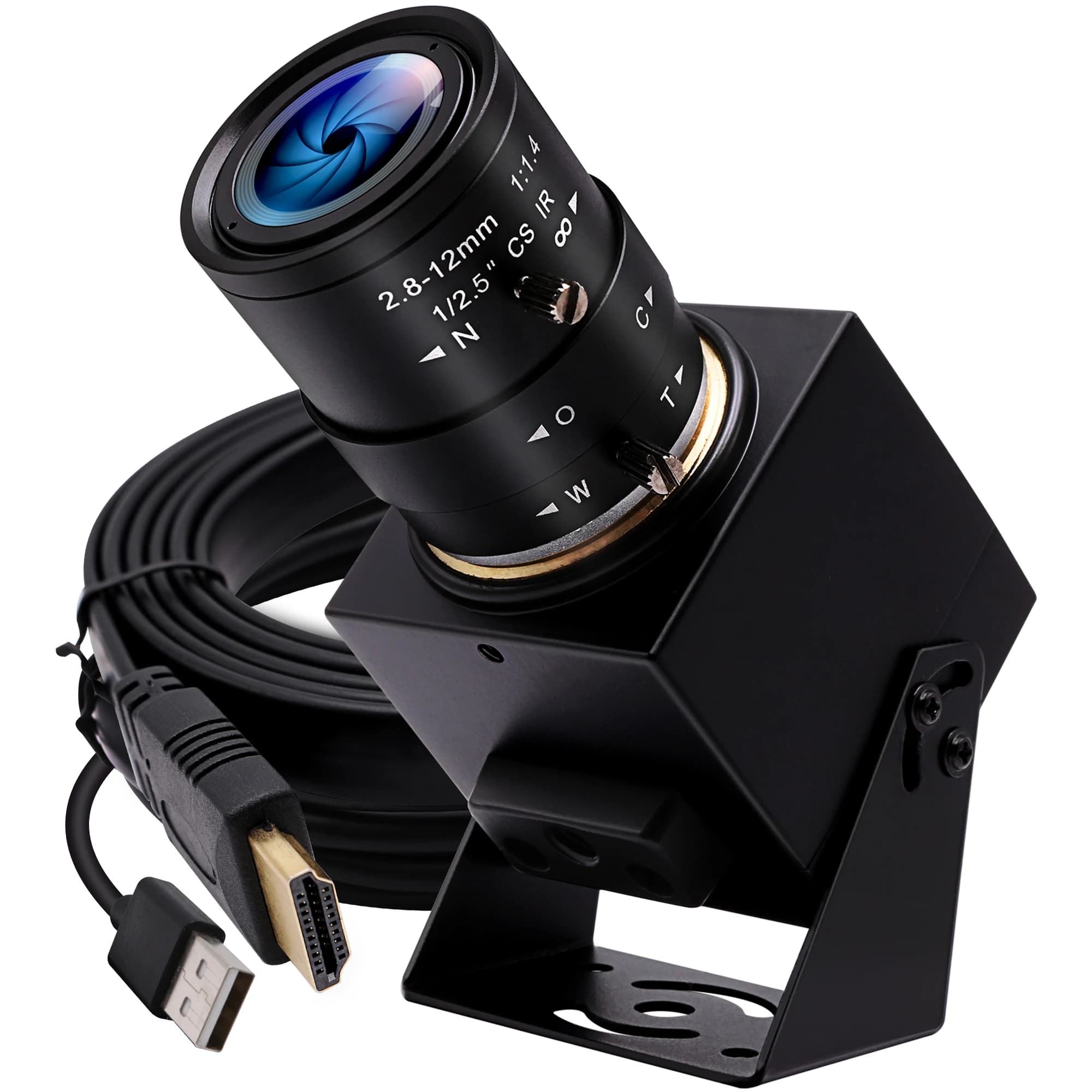 ELP 4K HDMI USB caméra H.265 3840*2160 4K Webcam avec 2x Zoom numérique objectif Varifocal objectif