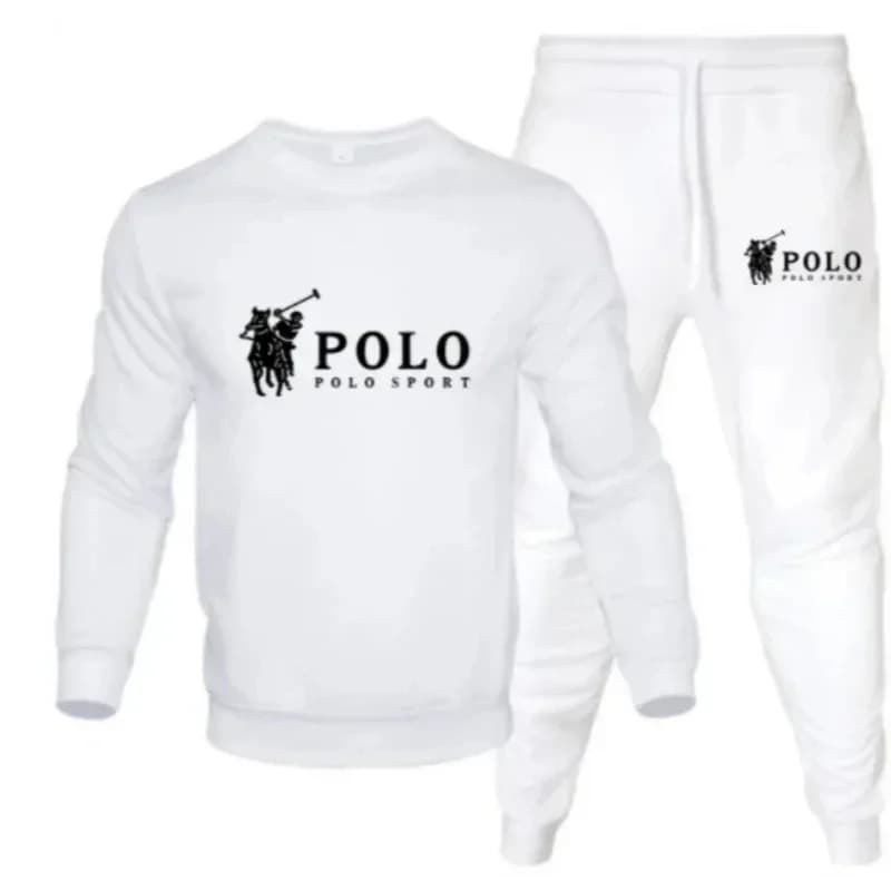 Ensemble d'automne et d'hiver pour hommes, sweat-shirt à col rond et pantalon de jogging, à la mode