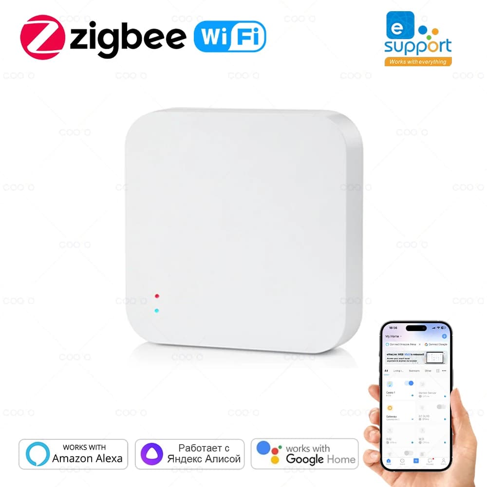 Zigbee 3.0 Hub de passerelle pour maison intelligente, pont sans fil, application eWeLink, dispositi