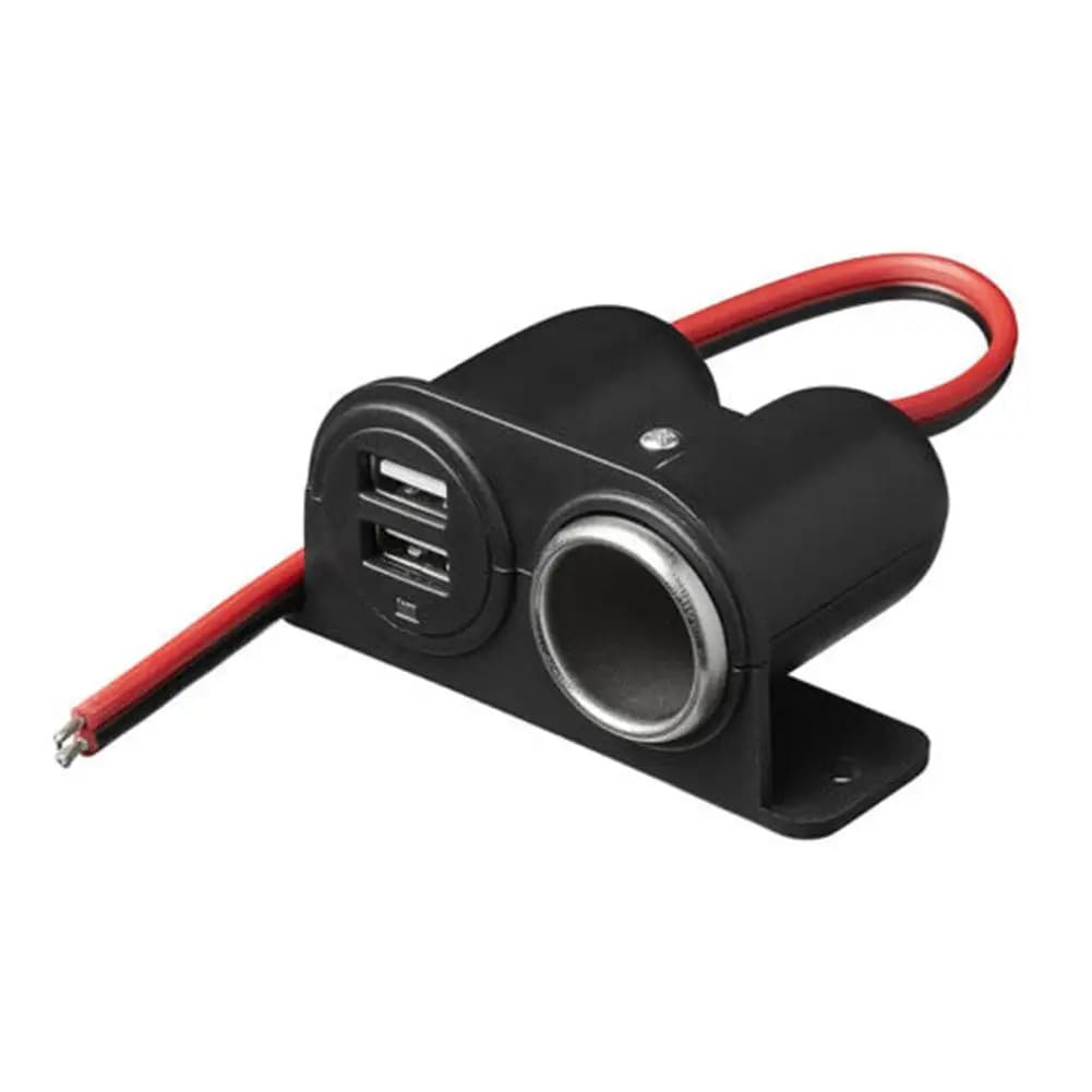 Allume-cigare multifonction Ports prise 2 USB 3.1A/3100ma chargeur de voiture camping-car Multi pris