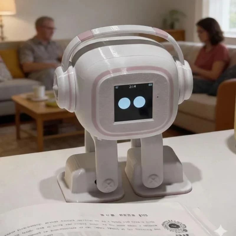 Robot de conversation IA | Compagnon interactif intelligent, affichage d'émoticônes, chant et dans