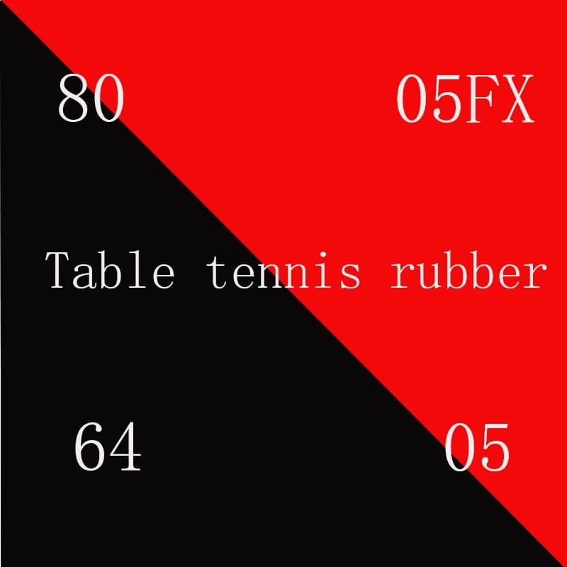 Vente Haute qualité rouge éponge tennis de table lame en caoutchouc tennis de table tennis de table