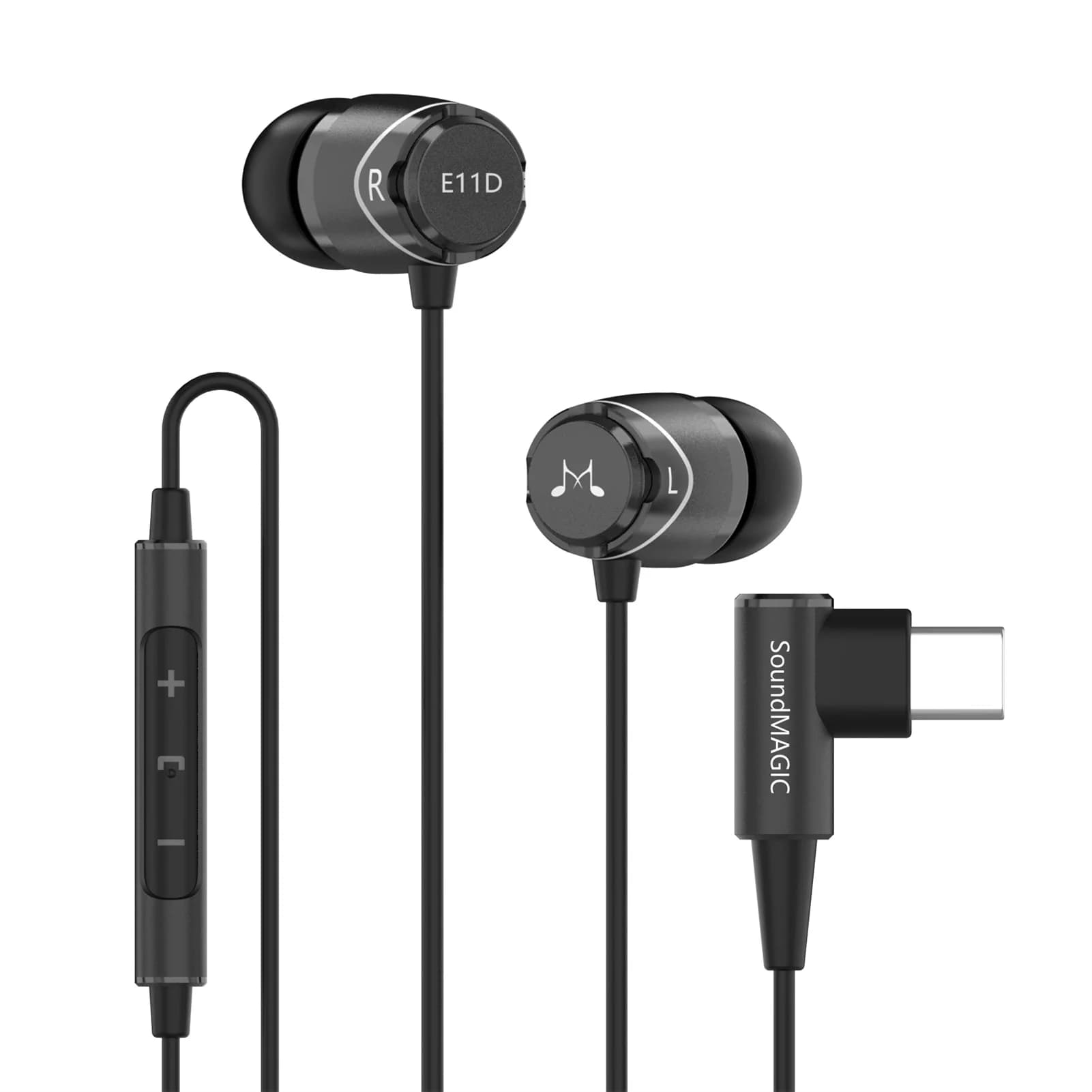 SoundMAGIC-Écouteurs numériques USB Type C avec microphone, écouteurs stéréo HiFi, basses injustes,