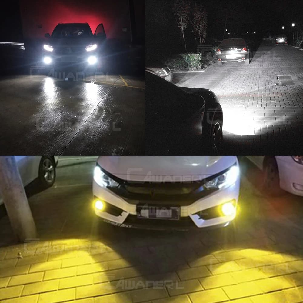Ensemble de phares antibrouillard LED pour voiture Jeep Cherokee KL, 30W, 6000lm, 2014, 2015, 2016,