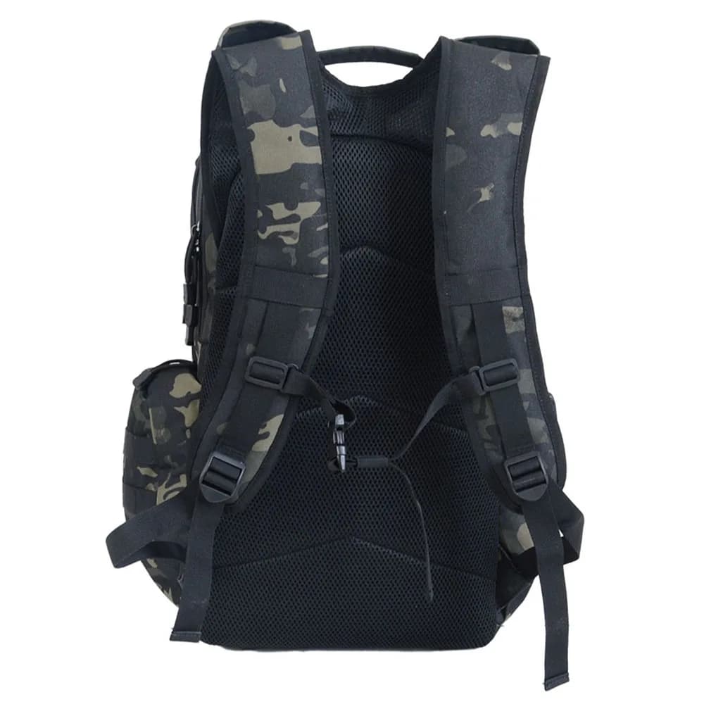 Sac à dos de randonnée et de camping extérieur 45L grande capacité, sac à dos tactique camouflage pl