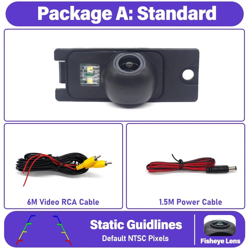 Caméra de recul pour Volvo V70 v70R XC70 2000 2002 2003 2004 2005 2006 2007, Vision nocturne, caméra