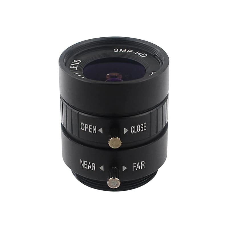 Objectif de caméra à monture CS, 6mm, pour Raspberry Pi, haute qualité, 12.3 MP, HQ, Mocule