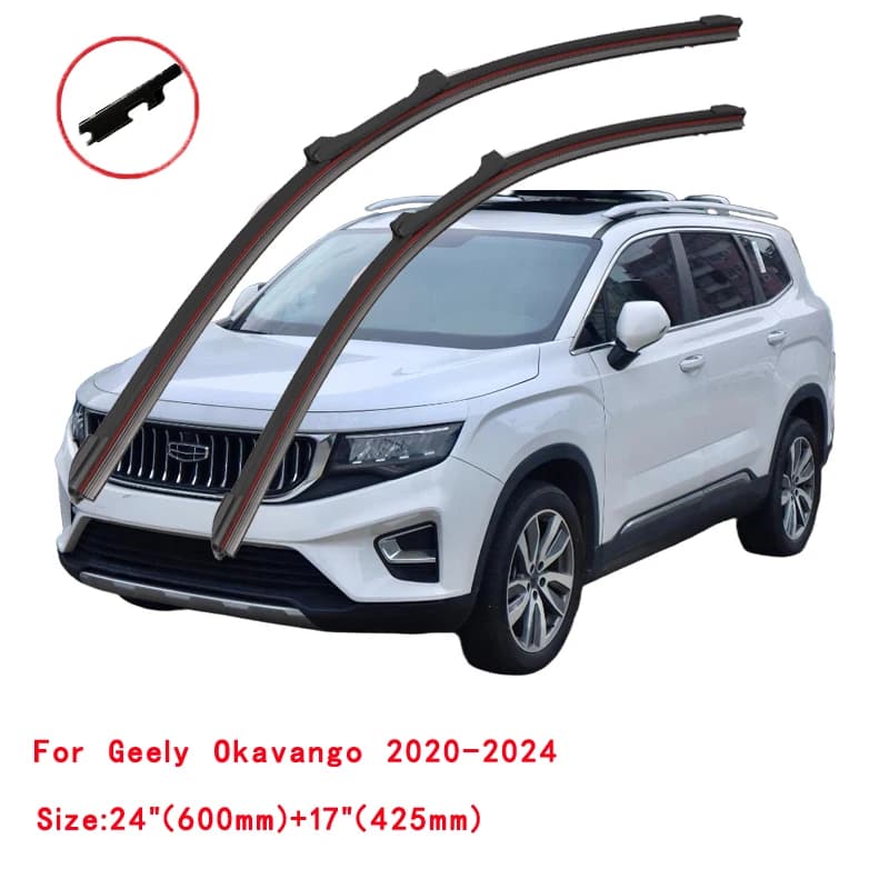 Essuie-glace en caoutchouc pour fenêtre Geely Azkarra Atlas Pro Tugella Okavango ICON SUV 2020 2021